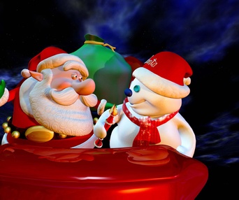 Une scène du film Santa vs. the Snowman in 3D