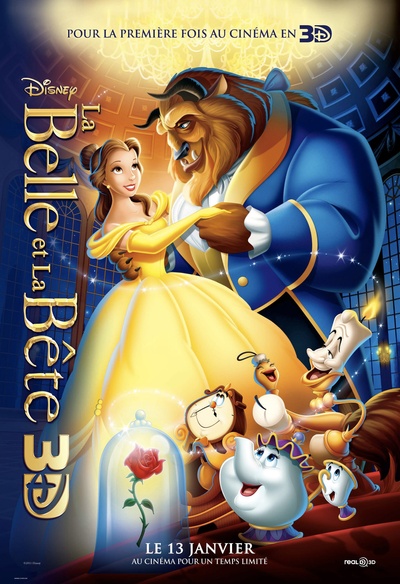Affiche du film La belle et la bête 3D