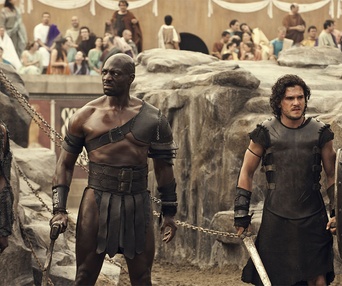 Une scène du film Pompeii