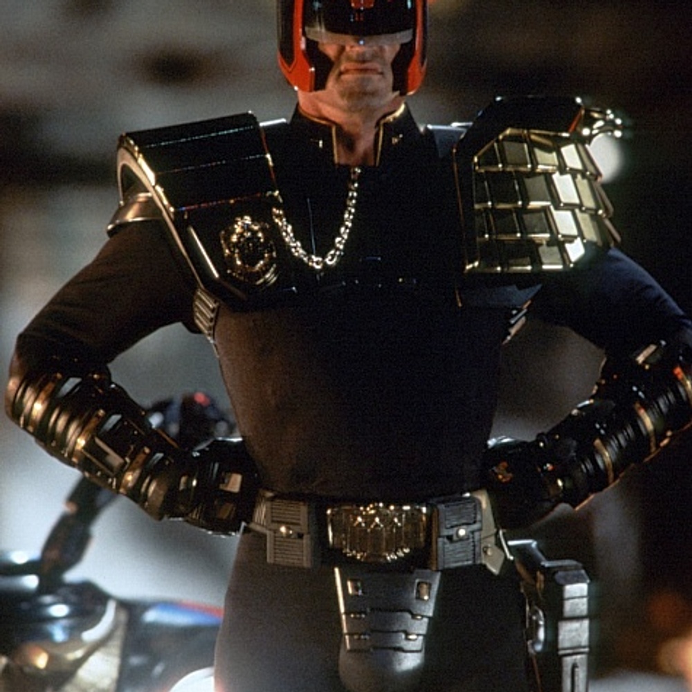 Une scène du film Judge Dredd