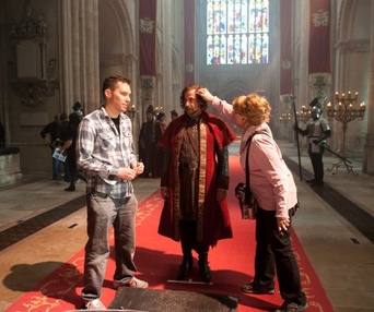Sur le plateau du film Jack the Giant Slayer