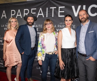 Tapis rouge de la première du documentaire La parfaite victime