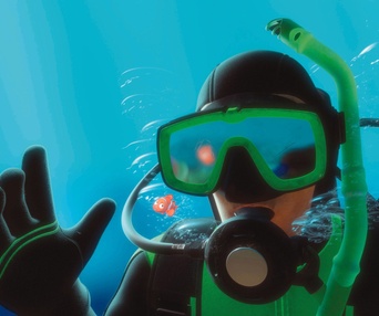 Une scène du film Finding Nemo