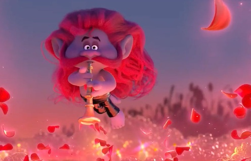 Une scène du film Les Trolls 2 : tournée mondiale