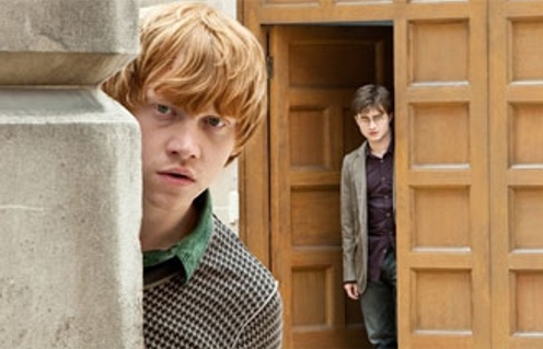Daniel Radcliffe et Rupert Grint dans le film Harry Potter and the Deathly Hallows - Part 1