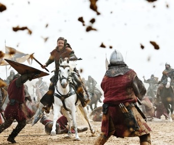 Une scène du film Robin Hood