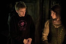 Sur le plateau du film Hansel and Gretel Witch Hunters