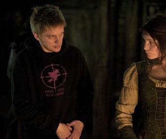 Sur le plateau du film Hansel and Gretel Witch Hunters