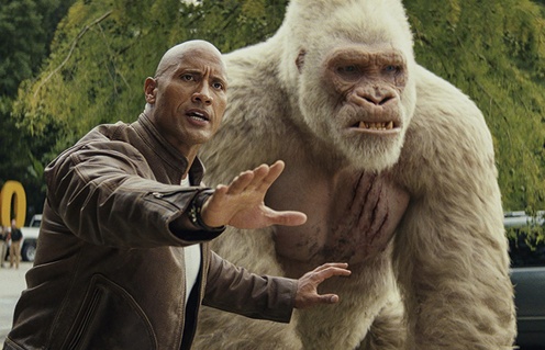 Une scène du film Rampage