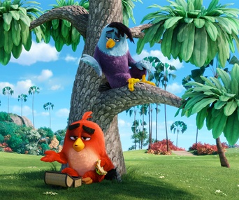 Une scène du film The Angry Birds Movie