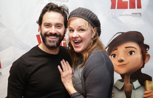 Sur le tapis rouge du film Nelly et Simon : Mission Yéti