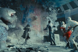 Une scène du film The Suicide Squad Une scène du film The Suicide Squad