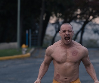 Une scène du film Glass