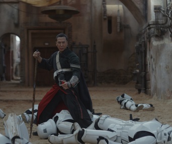 Une scène du film Rogue One: A Star Wars Story