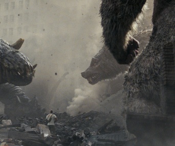 Une scène du film Rampage