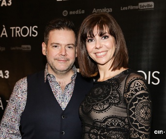 Sur le tapis rouge du film Le trip à trois