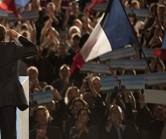 Une scène du film La conquête