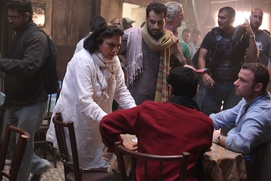 Sur le plateau du film The Reluctant Fundamentalist Sur le plateau du film The Reluctant Fundamentalist