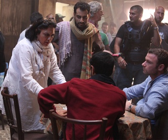 Sur le plateau du film The Reluctant Fundamentalist