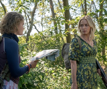 Une scène du film A Quiet Place Part II