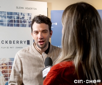 Sur le tapis rouge du film Blackberry