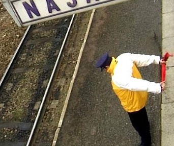 Scène du film Ici Najac, à vous la Terre
