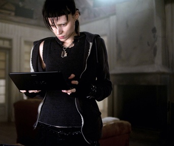 Une scène du film The Girl with the Dragon Tattoo