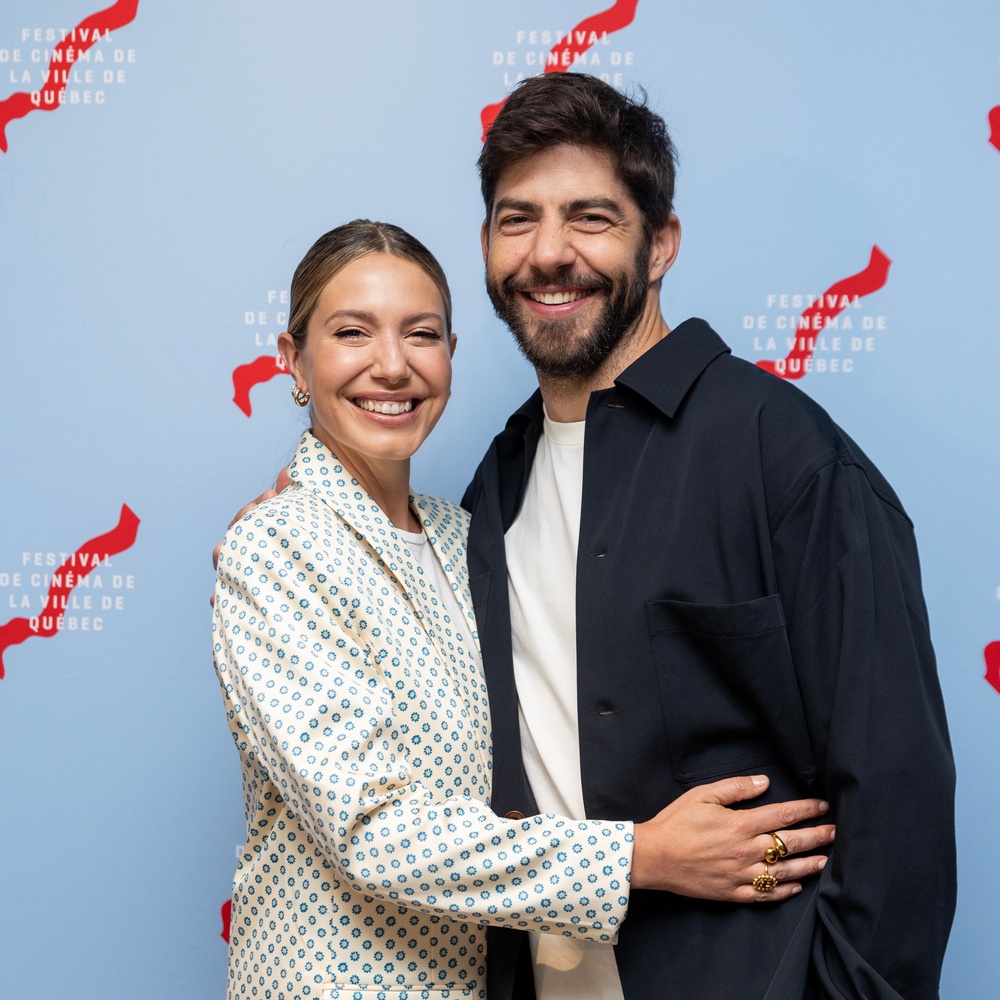 Sur le tapis rouge du film Simple comme Sylvain au FCVQ 2023