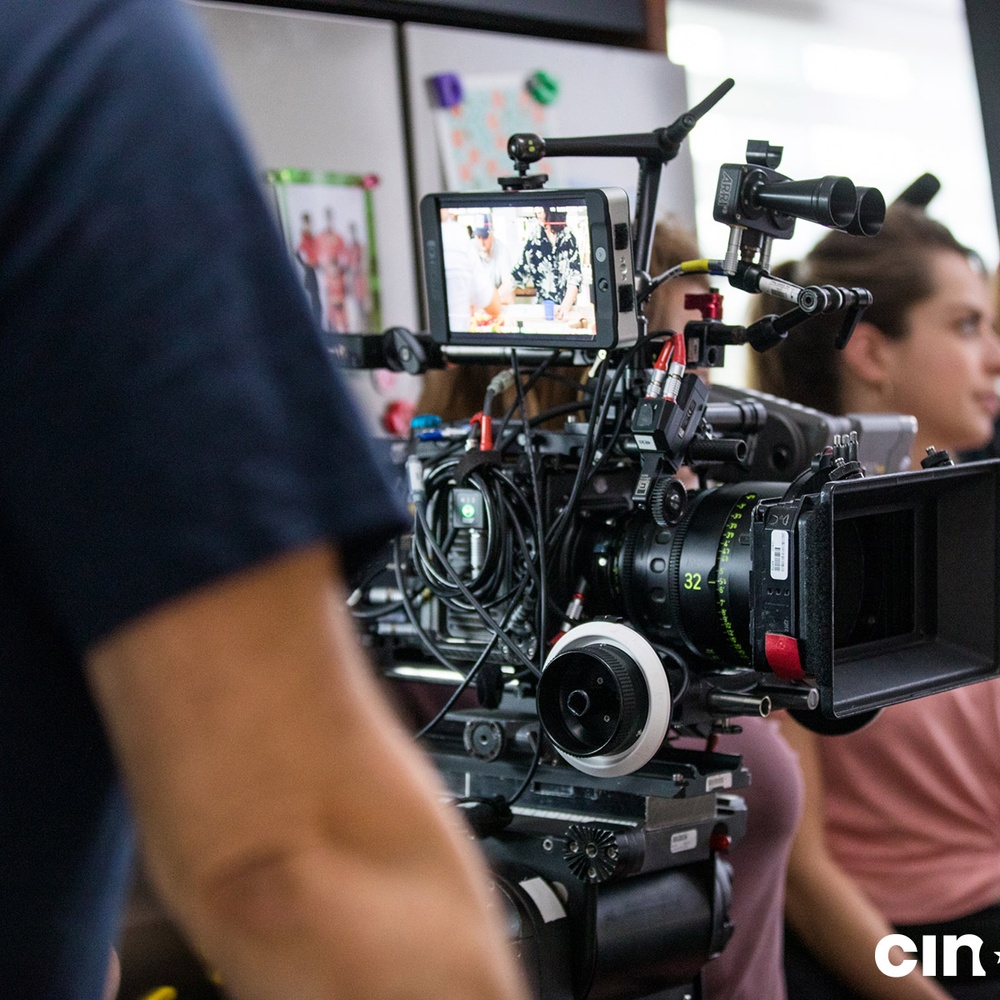 Sur le plateau du film Le guide de la famille parfaite