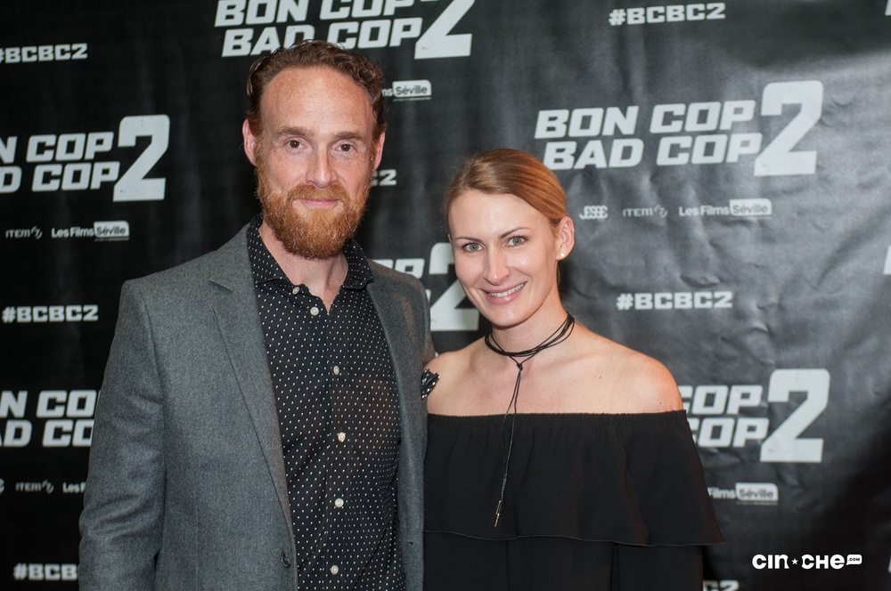 Sur le tapis rouge du film Bon Cop Bad Cop 2