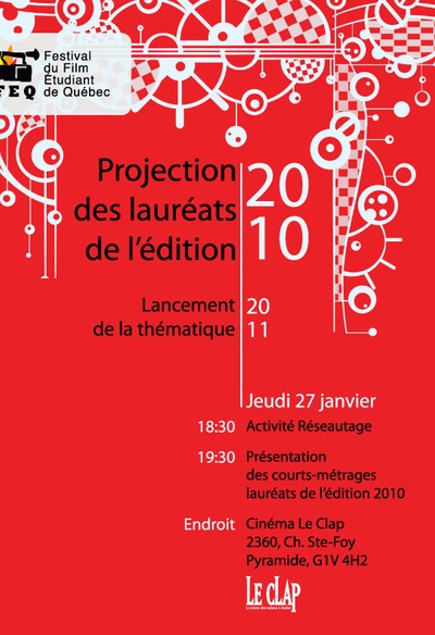 Affiche du Festival du film étudiant de Québec