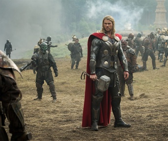 Une scène du film Thor: The Dark World