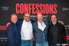 Sur le tapis rouge du film Confessions