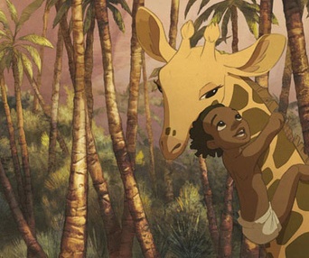 Une scène du film Zarafa