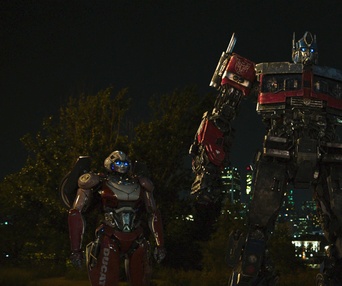 Une scène du film Transformers: Rise of the Beasts