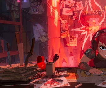 Une scène du film Nimona