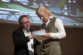 Sur le plateau du film The Fifth Estate Sur le plateau du film The Fifth Estate