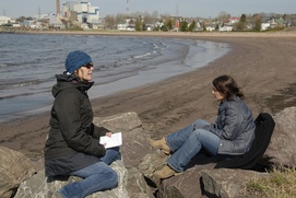 Sur le plateau du film Ressac