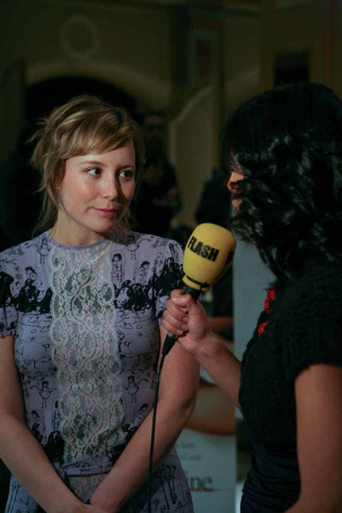 Isabelle Blais ur le tapis rouge de Borderline