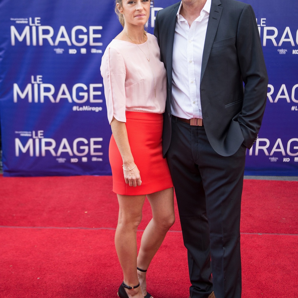 Sur le tapis rouge du film Le mirage