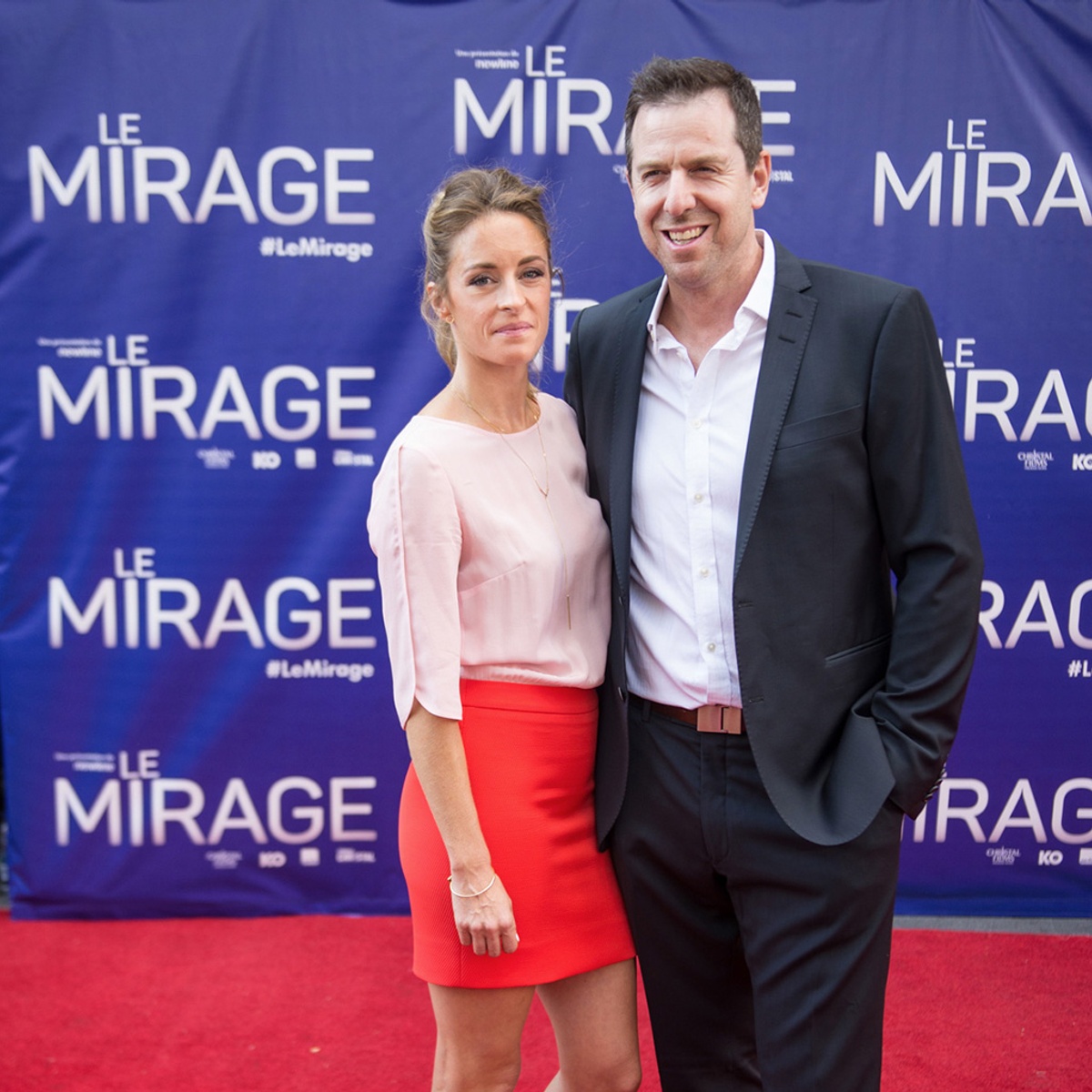 Sur le tapis rouge du film Le mirage