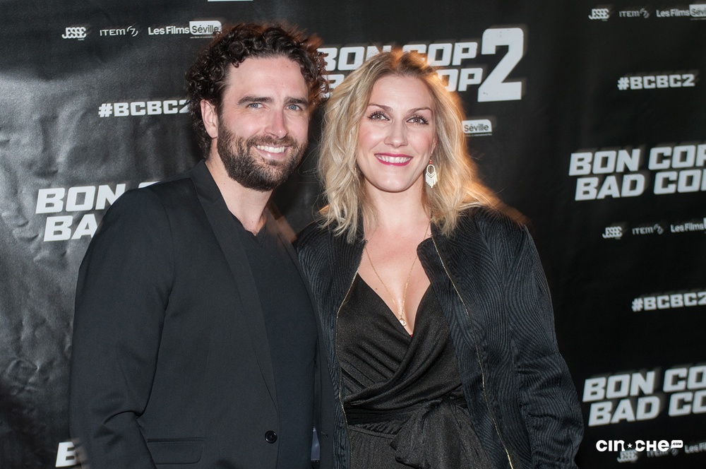 Sur le tapis rouge du film Bon Cop Bad Cop 2
