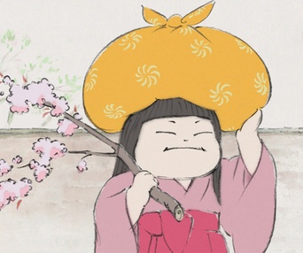 Une scène du film The Tale of Princess Kaguya