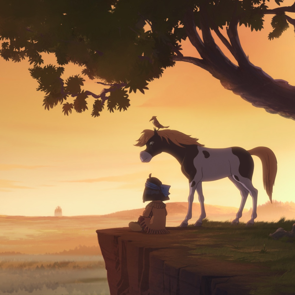 Une scène du film Yakari, la grande aventure