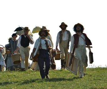 Une scène du film Cézanne et moi