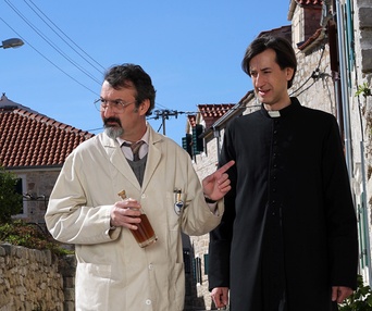 Une scène du film Bonté divine
