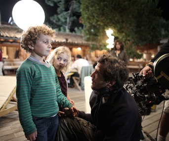Sur le plateau du film Les petits mouchoirs