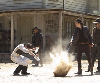 Une scène du film Cowboys & Aliens