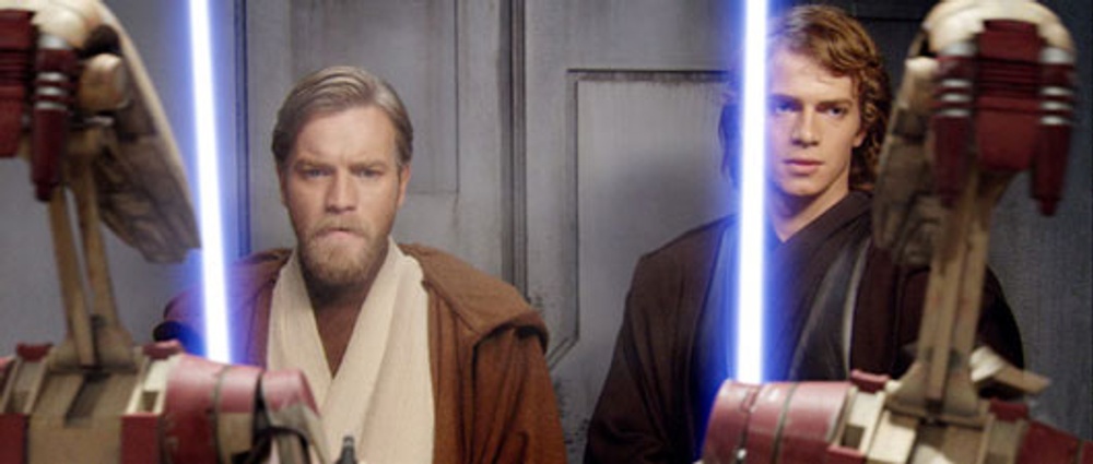 Obi-Wan Kenobi et son apprenti Anakin Skywalker