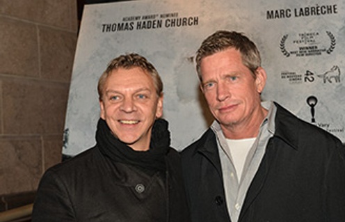 Thomas Haden Church et Marc Labrèche sur le tapis rouge de Whitewash